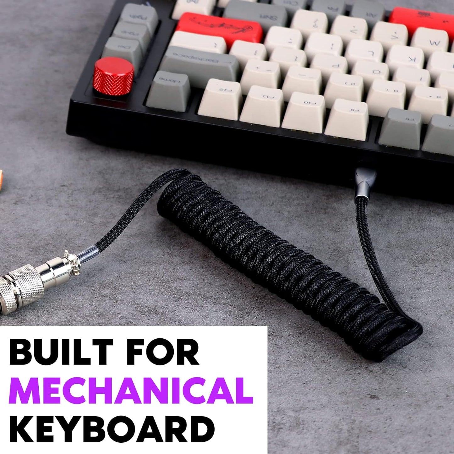 Silent Mechanical Keyboard™ W/ Metal Aviator Keyboard Cable