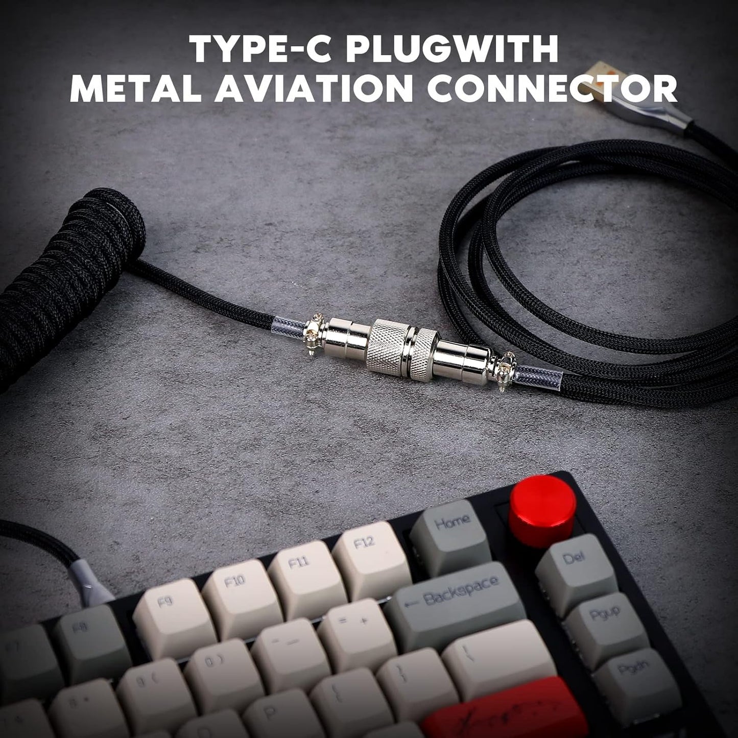 Silent Mechanical Keyboard™ W/ Metal Aviator Keyboard Cable